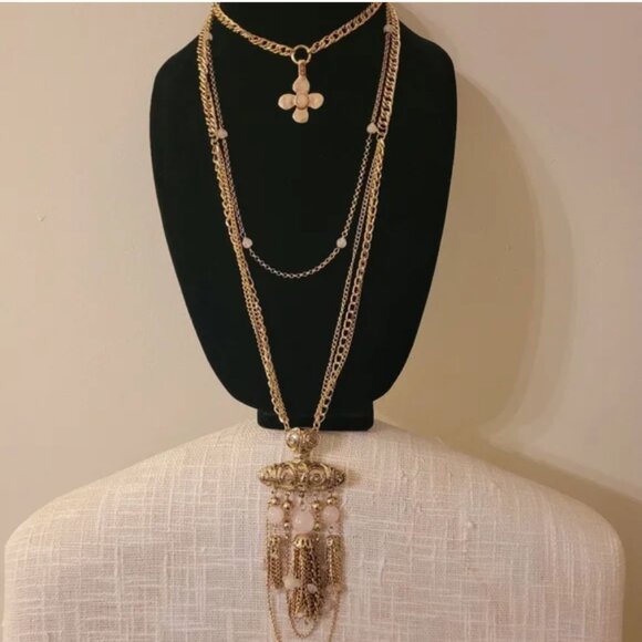 Free People NWT Catriona Bohemian-inspired Necklace With Large Pendant - Picture 4 of 7